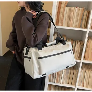 Gran capacidad bolsa de viaje bolso de deporte ligero bolso cruzado casual para mujer hombre
