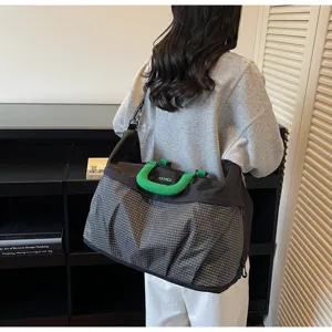 Gran capacidad bolsa de viaje para mujeres y hombres, bolso deportivo ligero.