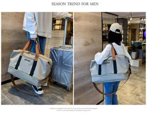 Large capacity oxford cloth travel duffel bag lightweight gym sports luggage bag for women