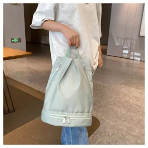 Lightweight minimalist waterproof backpack with wet dry separation for sports and daily use.