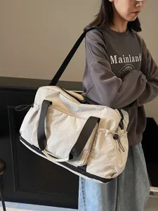Grosse reise tasche leicht schulter fitness tasche mit schuhfach und vielen faechern