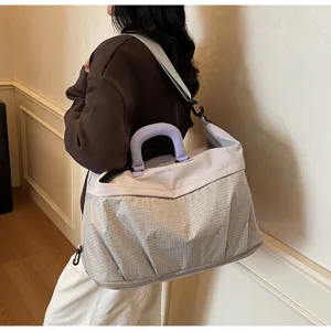 Gran bolsa de viaje para mujeres y hombres, bolso deportivo ligero para fines de semana.