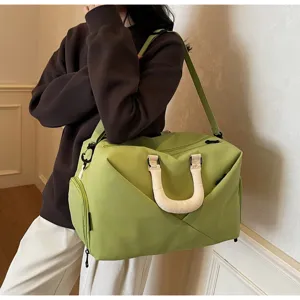 Large capacity sports gym duffel bag for women and men, ideal for short trips and travel.