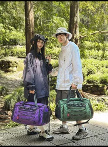 Bolsa de viaje deportiva para hombre, gran bolso de gimnasio con compartimento húmedo.