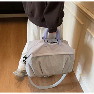 Bolso de viaje de gran capacidad para mujer y hombre, bolsa deportiva ligera para gimnasio fitness.