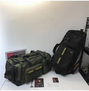 Grande capacita zaino da viaggio tattico e borsone, borsa sportiva fitness per esterni resistente.