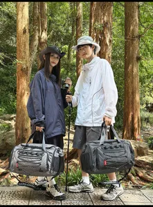 Bolsa de viaje outdoor para hombre, gran bolsa deportiva impermeable con separación seca.