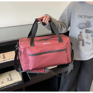 Bolso de viaje casual de gran capacidad para mujeres y hombres, elegante bolsa de deporte.