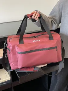 Bolso de viaje grande impermeable bolsa deportiva de gimnasio con correa para mujeres
