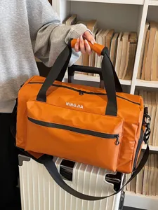 Gran capacidad bolsa de viaje impermeable ligera bolso deportivo fitness de moda