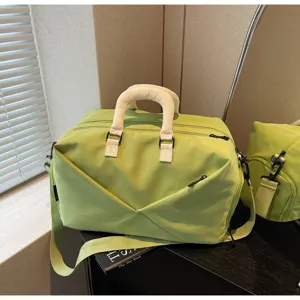 Green travel duffel bag gym swimming bag large capacity waterproof fitness sports bag