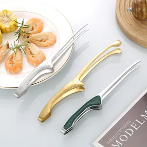 Koreanische Edelstahl Lebensmittel Zange Grill Fleisch Clip lange Küchen Werkzeuge