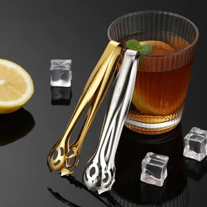 Pinza per Ghiaccio a Forma di Artiglio in Acciaio Inossidabile 304 Moderno Minimalista Stampaggio Integrato Lucidato a Specchio Clip Zucchero Caffè per Bar