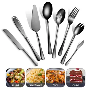 Roestvrij Stalen Besteckset Westers Buffet Serveerlepel Taartschep Saladevork Banket Hotel Restaurant Servies