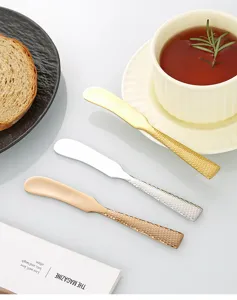 ensemble de couteaux a beurre battus en acier inoxydable 304 tartineur de confiture pain