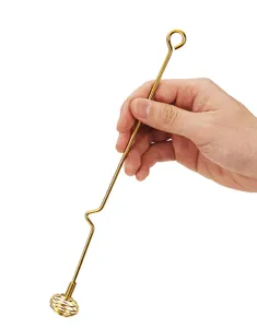 304 stainless steel gold cocktail stirrer long handle coffee honey mixing stick bar tool