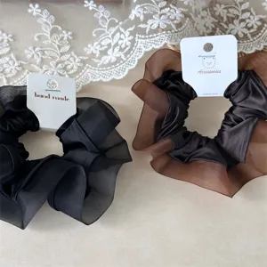 Satin Haargummis Set stilvolle minimalistische Pferdeschwanzhalter elegante Haarschmuck für Damen
