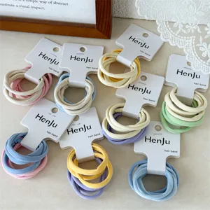 Minimalistische handdoekring haarelastiek set, hoogelastische basis haarelastiekjes voor styling.
