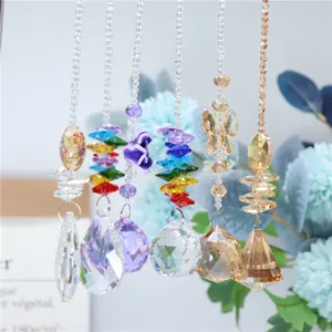 Crystal suncatcher prism hanging pendant colorful chandelier drop home garden decor window ornament