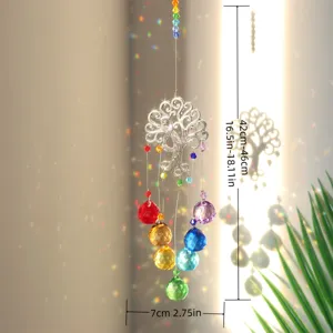 Levensboom kristal zonnevanger hangend raam regenboogmaker thuisdecoratie hanger