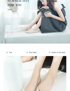 Ice silk boat socks for women summer thin shallow mouth hollow strap invisible half palm foot pads
