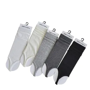 Zomer dunne ballet stijl stijgbeugel sokken beenwarmers effen kleur veelzijdig korte sokken 5 paar