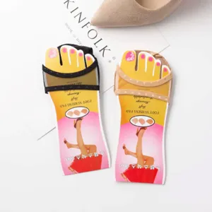 Forefoot half socks invisible high heel socks breathable anti-slip cotton pad socks