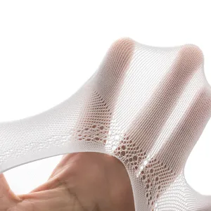 White mesh invisible short socks for women, breathable summer design with great stretch.