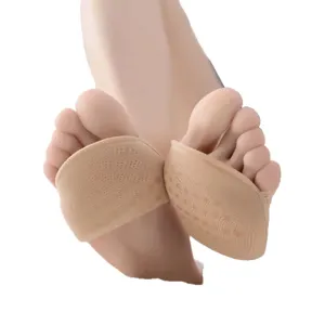 Women half palm invisible socks breathable mesh forefoot pads for high heels summer wear
