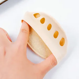 Forefoot pad socks breathable five toe half palm cushion for high heels skin color daily
