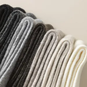 Women thermal wool socks autumn winter thick warm cozy ribbed crew socks comfortable