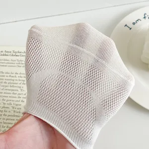 Herren Sommer dünn atmungsaktiv Baumwolle Mesh unsichtbare Boot Socken niedriger Schnitt.