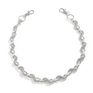 Herren silberne Hip Hop Schuppen Hosenkette Punk Wallet Kette Streetwear Taillenschmuck