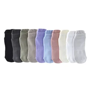 Colorful non-slip yoga socks set with cute heel tabs, breathable women pilates fitness socks.