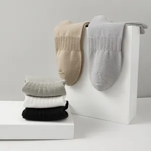 Men's pure cotton breathable comfortable short socks basic solid color daily wear footwear.