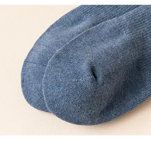 Herren dicke Strick Frotteesohle Socke Zeh Detail Textur Nahaufnahme weich atmungsaktiv