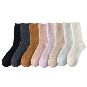 Damen Winter warme Wolle Mittelsocken dicke kuschelige Slouch Socken fuer Damen Mode