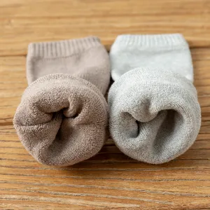 Thickened thermal knitted leg warmers for women winter cozy knee high protection socks