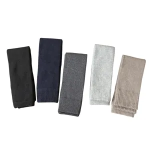Thickened knit leg warmers for women, winter over-the-knee thermal long boot socks set.