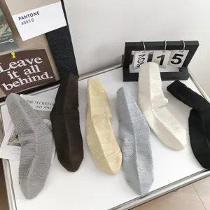 Damen süße Herz Strick Socken Freizeit Baumwolle mittelhoch Herbst Winter mehrfarbig