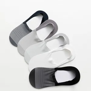 Herren atmungsaktive unsichtbare Sneakersocken dünn Sommer Baumwoll Bootssocken Set