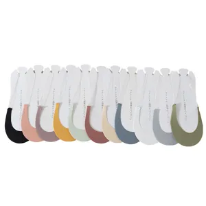Women transparent strap half palm invisible socks non-slip high heel forefoot pads set multi-color