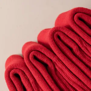 Calcetines de lana roja para invierno, calcetines térmicos gruesos y cálidos para todos.