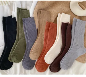 Dicke warme Kaschmirsocken für Damen, kuschelige Winter Plüsch gefütterte Thermosocken.