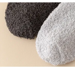 Flauschige Korallenfleece Socken Detail, dicke warme Wintersocken für zu Hause gemütlich