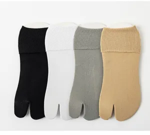 Women solid color tabi socks thin cotton two toe split toe socks spring summer wear
