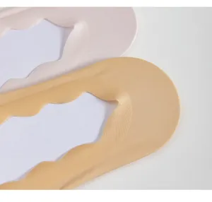 Damen Eisseide unsichtbare Socken Sommer dunn niedriger Schnitt Detailaufnahme Ansicht