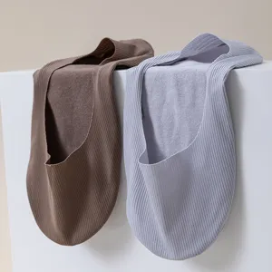 Herren Sommer Eisseide unsichtbare Bootssocken atmungsaktive flache Anti-Rutsch Socken