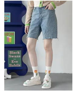 Chaussettes mi-hautes vertes à fleurs pour femmes, chaussettes en coton tendance style ins.