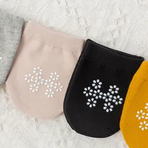 Calcetines Invisibles de Antepié de Puro Algodón Transpirable para Mujer Calcetines Antideslizantes
